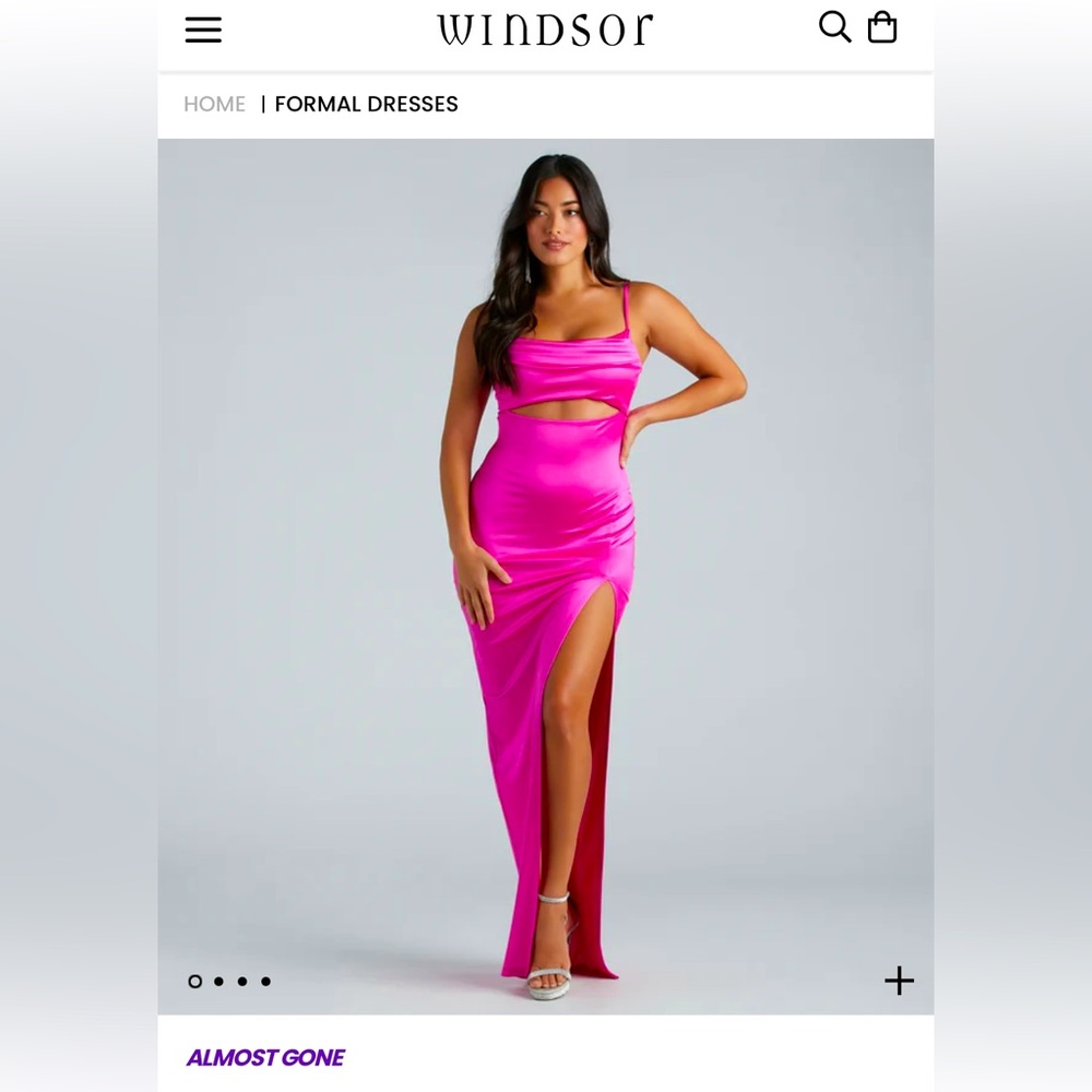 Hot pink Windsor dress